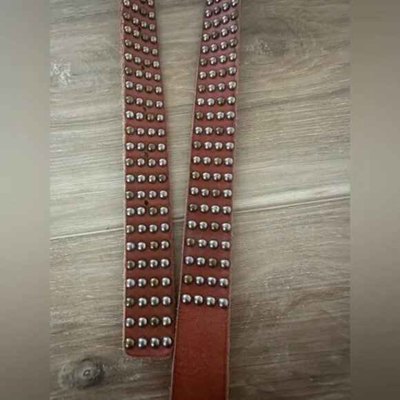 J.Crew 2010 Studded Leather Belt S - Picture 2 of 3